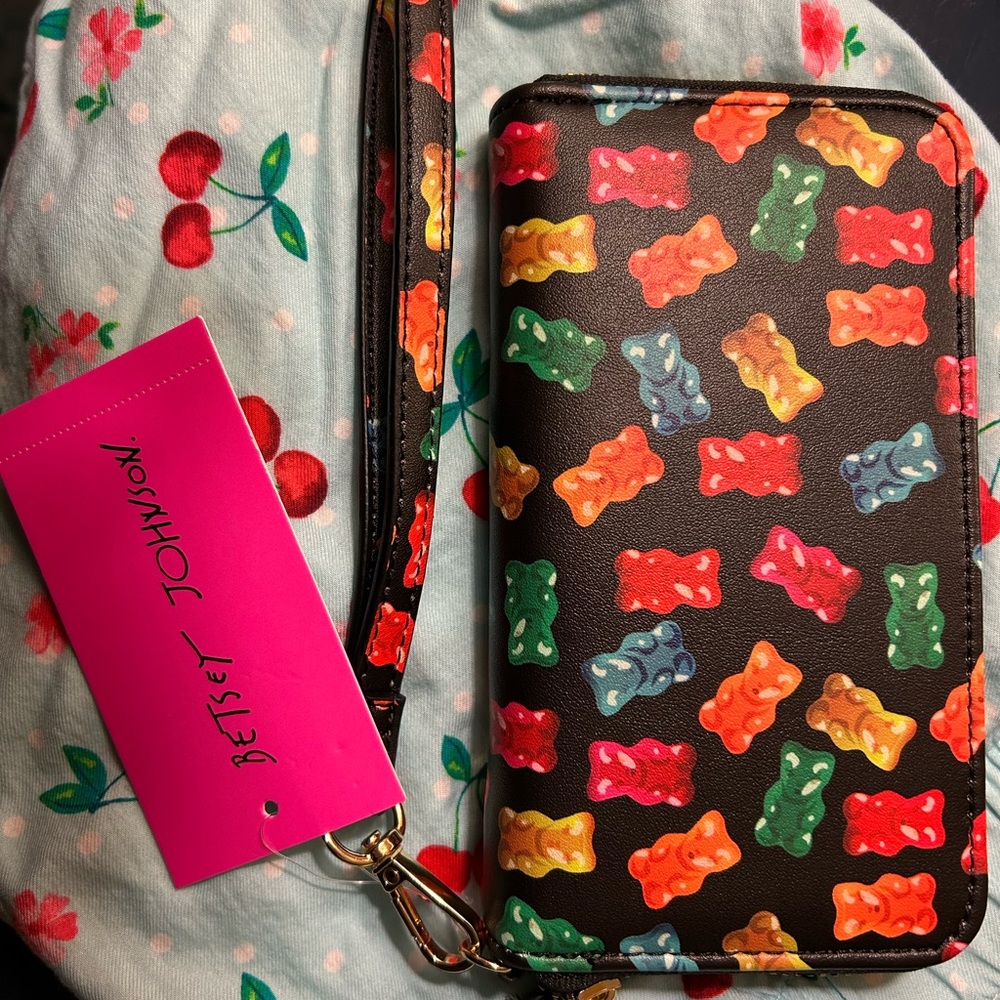 Betsey Johnson Multicolor Gummy Bear Wallet Wristlet